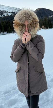 Woolrich Winterjacke Grösse S braun OHNE angezeigtes Fell