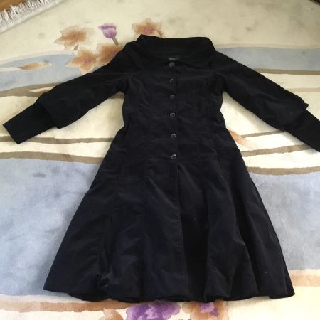 Merveilleux manteau velours noir NILE ATELIER, LAGENLOOK, S