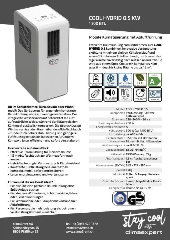 Climatiseurs: Monoblock Kühler von Climaexpert – Neuf (Voir description) à Zürich par A-We 4
