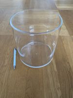 Grosse, elegante Glasvase, zylindrisch