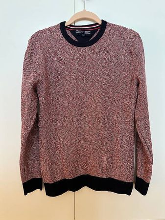 Tommy Hilfiger Pullover  Melange Rot/Navy  Grösse L