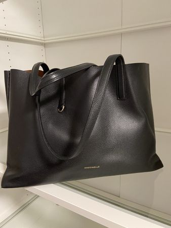 Coccinelle Shopper Tasche Echtleder schwarz