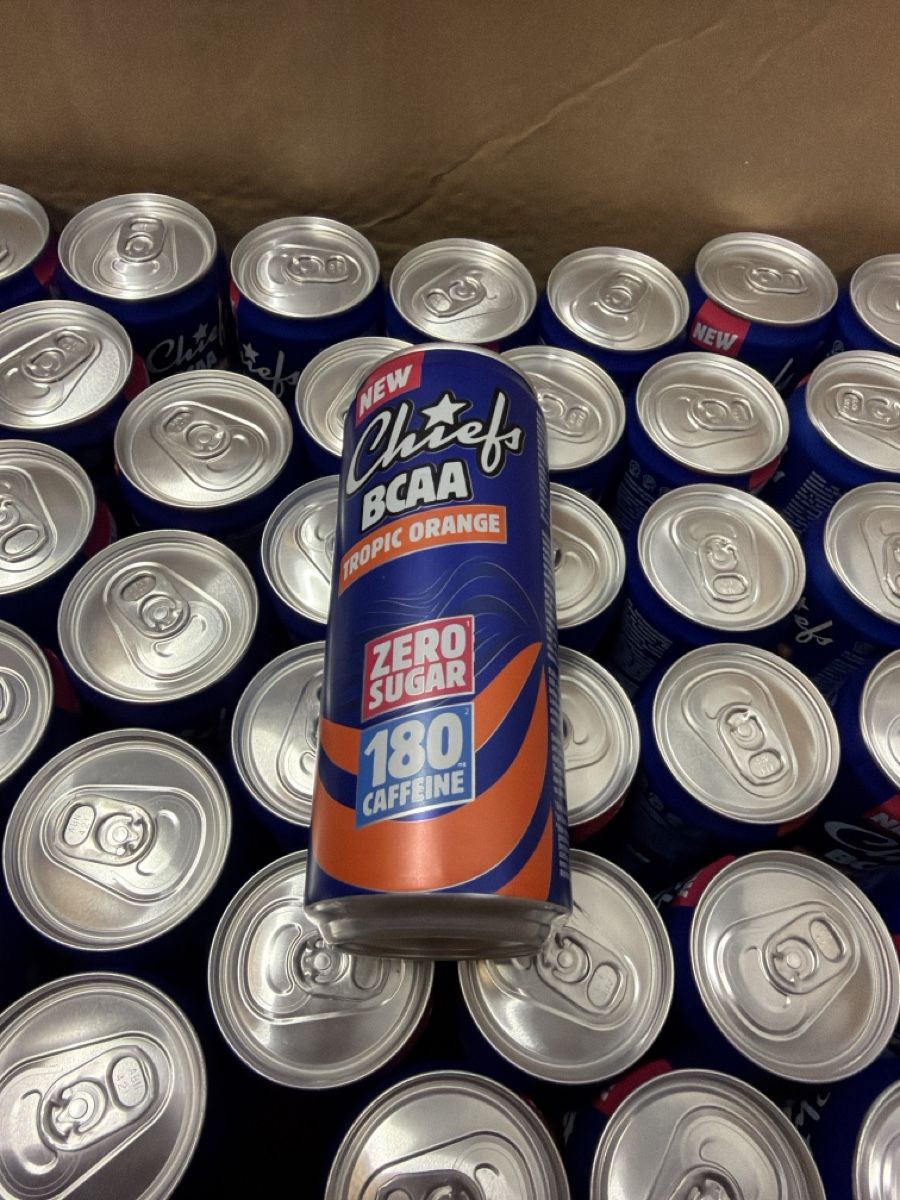 Cibi & Specialità: 70 x Chiefs BCAA Tropic Orange 330ml Zero Sugar – Nuovo e nell'imballaggio originale da Fribourg venduto da LaaXxX 1