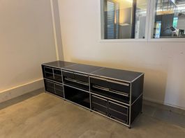 Usm Sideboard ideal für ihre Büro Black Lieferung grstis