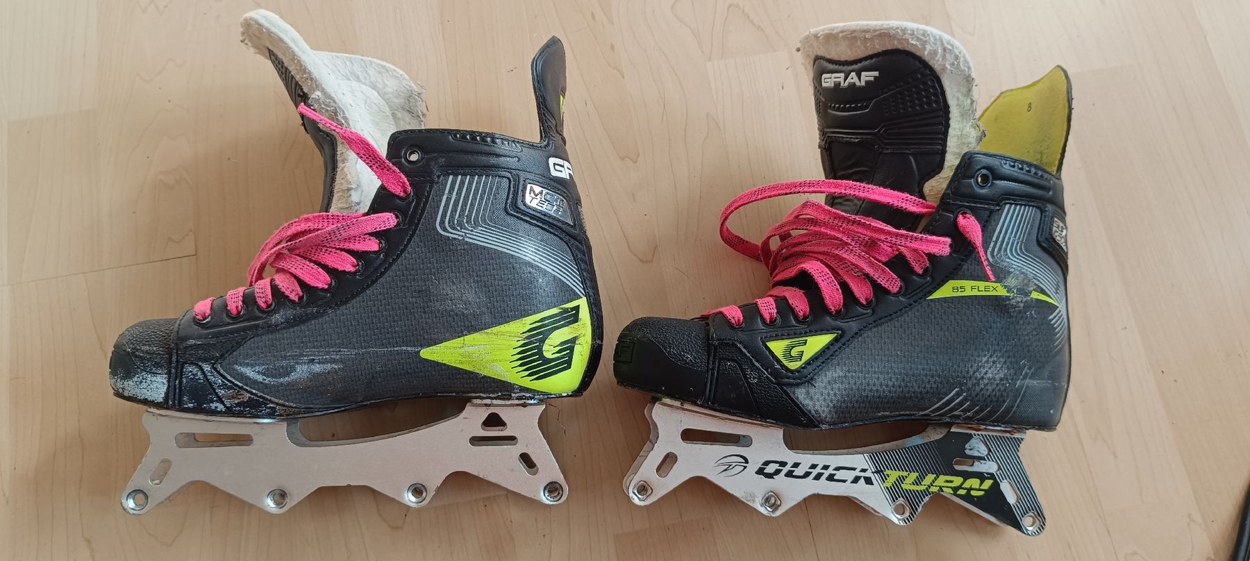 Pattini in linea & Pattini a rotelle: Patin inline skater hockey Graf – Usato da Delémont venduto da Foxtrott_one 2