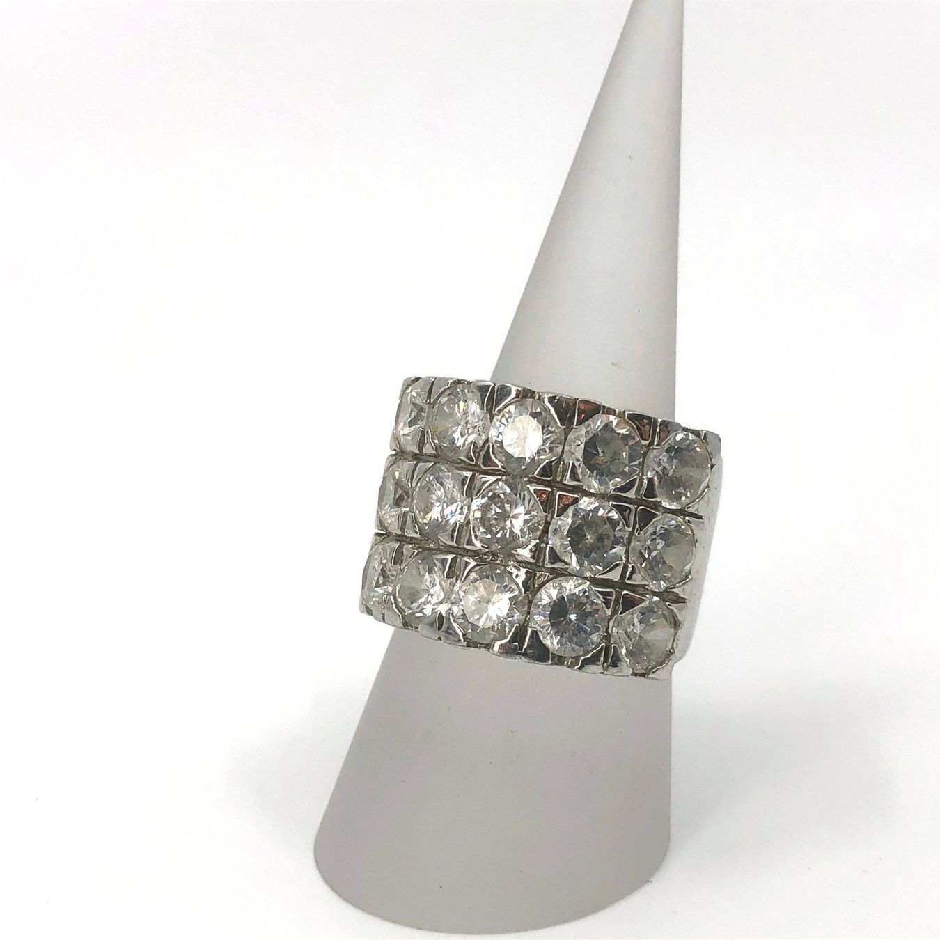 Anelli: Ring Silber 925 mit vielen Steinen – Usato da Basel venduto da Tiabeanie 1
