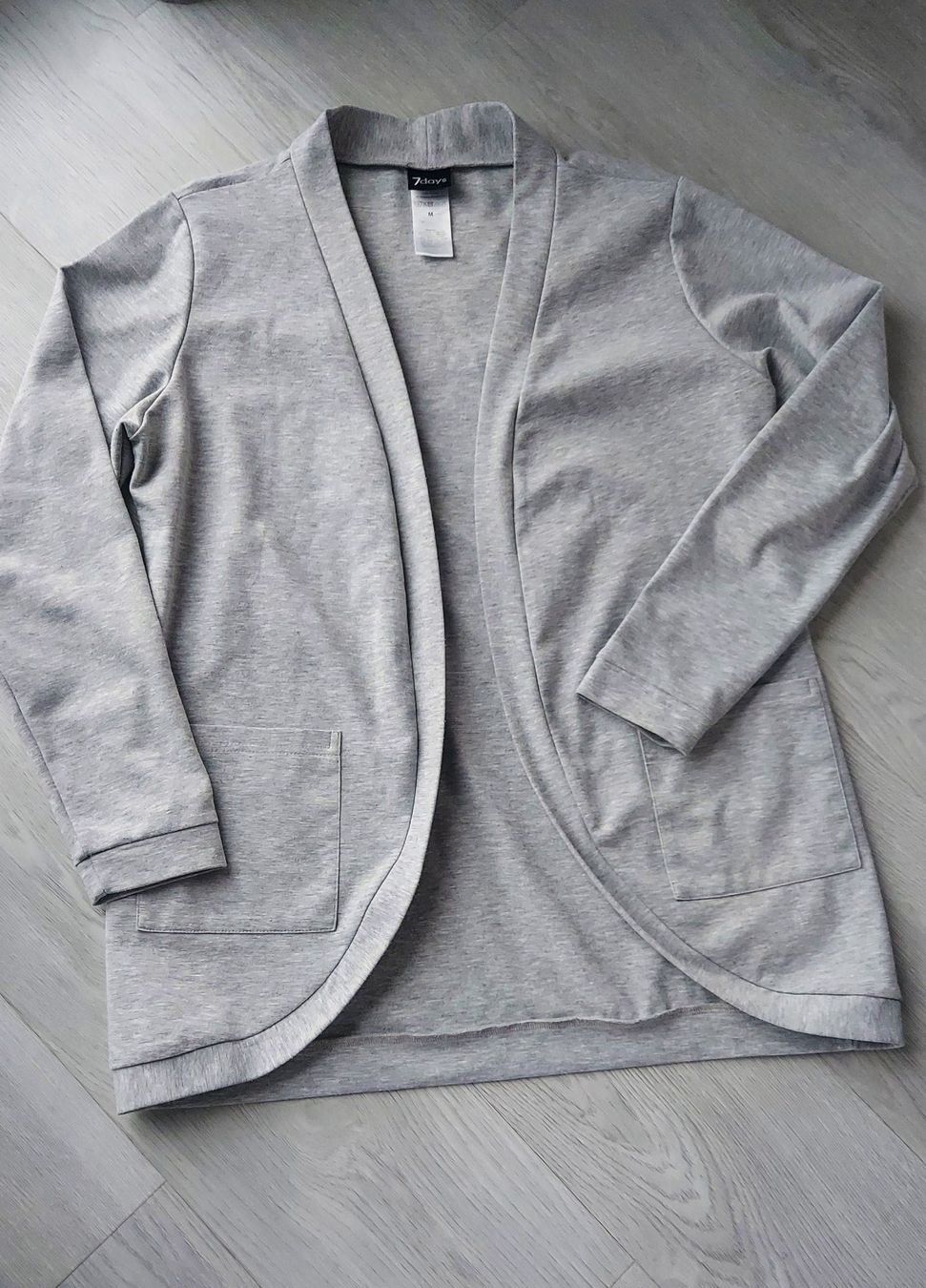 Giacche: MUDAU  Arbeits-Cardigan Jerseyjacke,  Gr.M,  hellgrau, – Usato da Langnau am Albis venduto da kktdora 1
