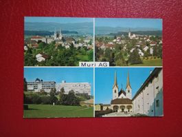 Muri Aargau mehrbildrig Kirche Spital 1973