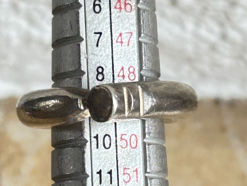 Anelli: Silberring Designer Snake 2 Kerben (grösse 49) – Usato da Laufen venduto da Bellebellezza 7