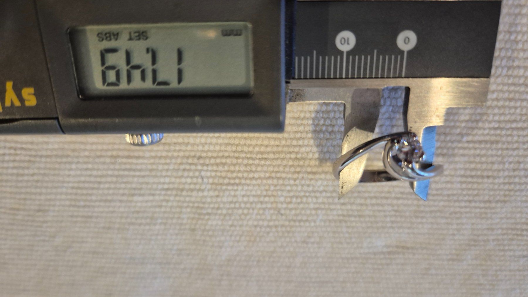 Ringe: bague or blanc, solitaire, 4.08 grammes – Gebraucht aus Gingins von hellopascal 3