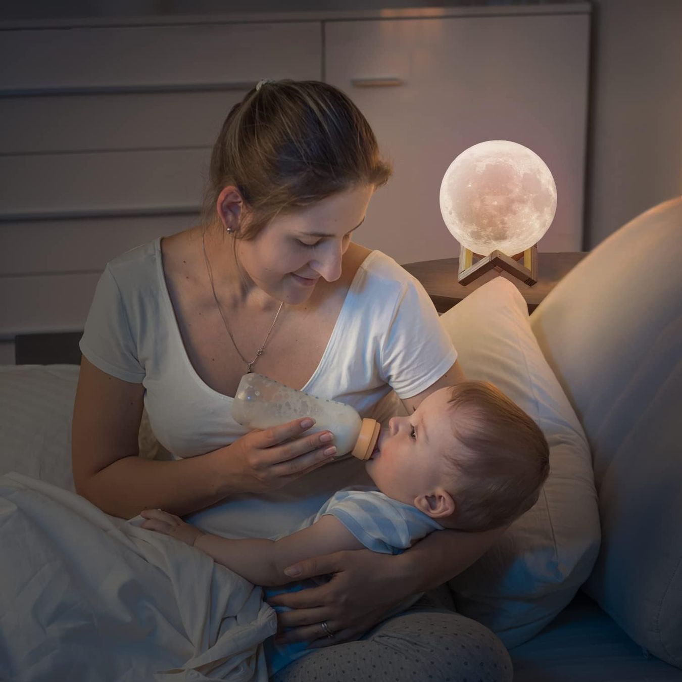 Lampade: Mondlicht 16 Farben mit Holzständer Remote/Touch Control – Nuovo e nell'imballaggio originale da Nuglar venduto da SaleRitter 6