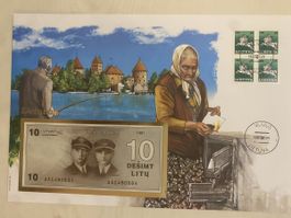 Banknote 10 Litu Lithuania 1991