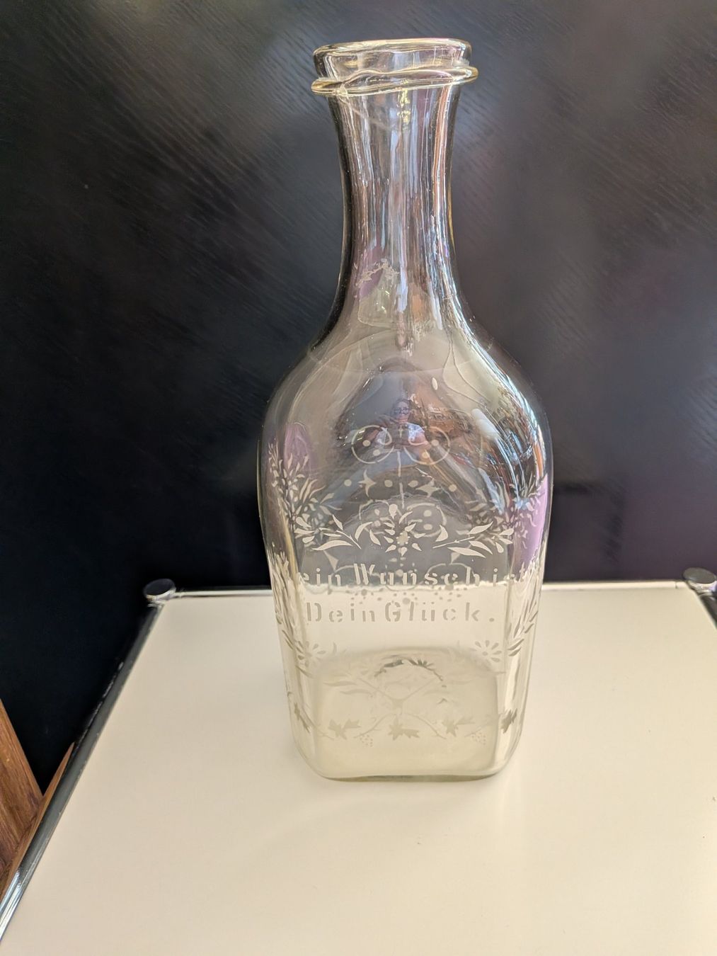 Bottiglie: Antike Flasche, Glasflasche, ev. Taufflasche ? – Usato da Emmen venduto da Brockofsky 2