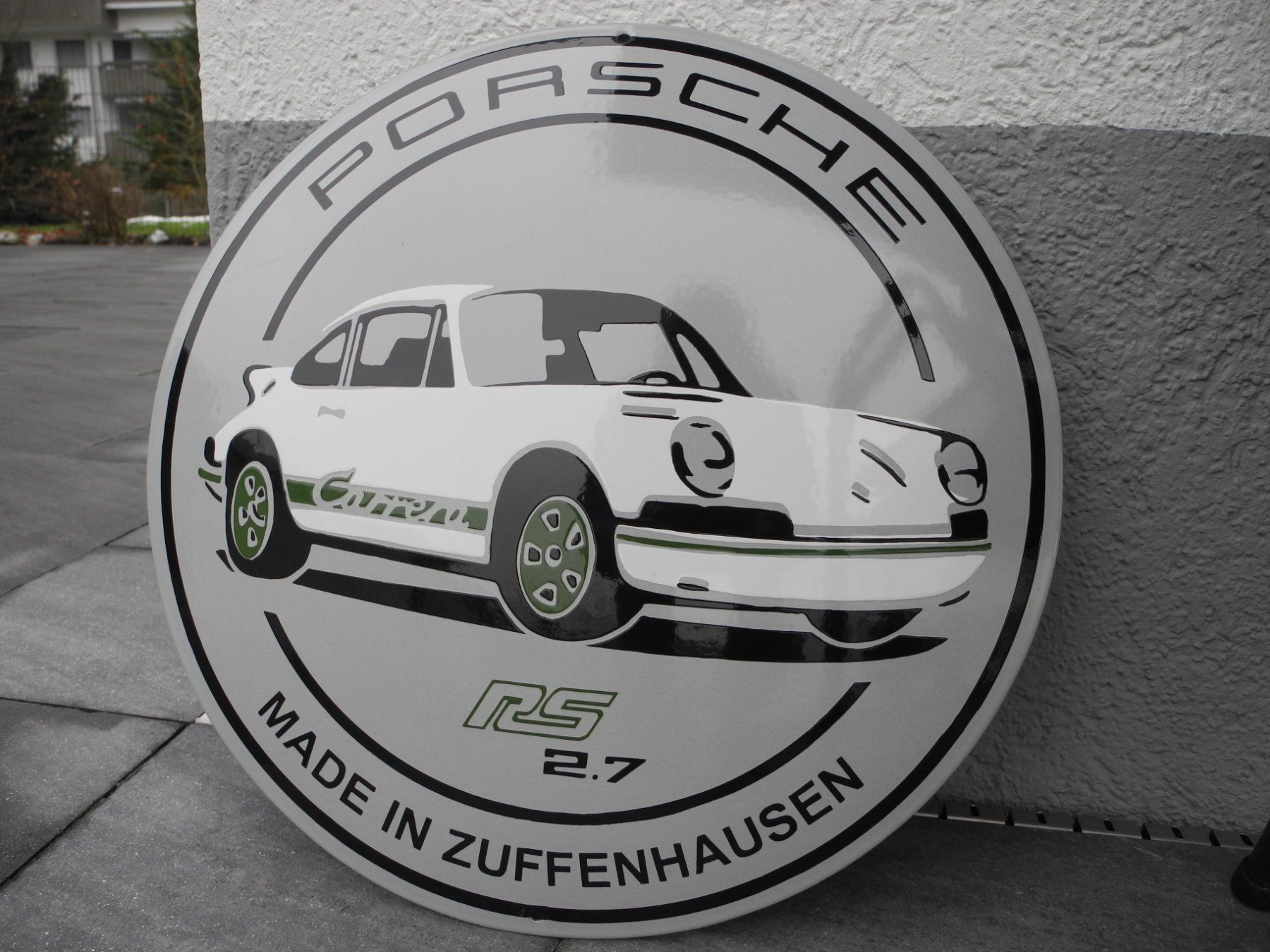 Porsche Insegne: GROSSES PORSCHE EMAILSCHILD – Nuovo (secondo la descrizione) da Reinach AG venduto da Huckleberrysix 4