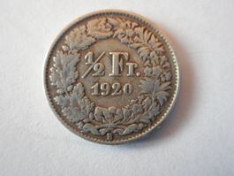 50 Rp. 1920 silber