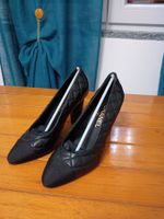 Scarpa elegante Chanel con tacco trapuntato - Elegant Chanel