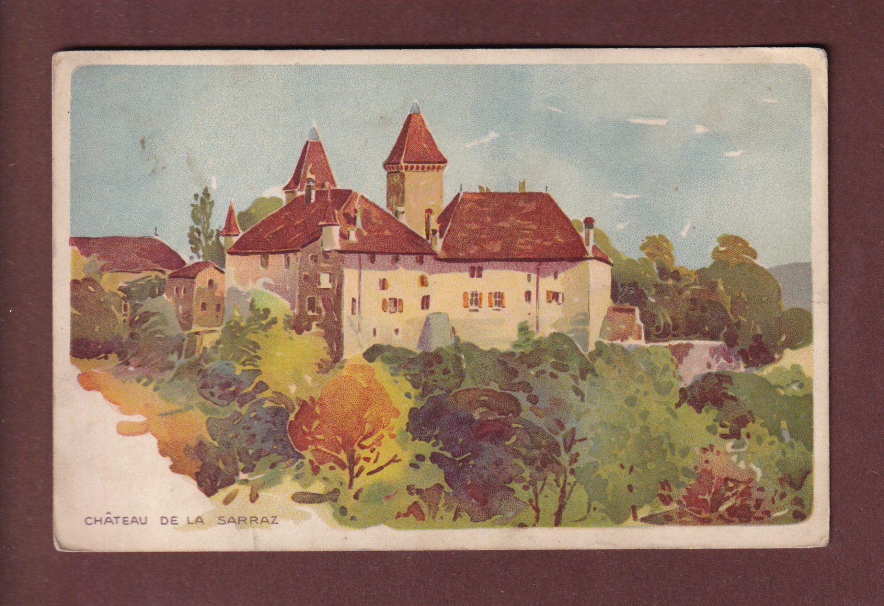 Cartoline postali: Château de LA SARRAZ - Peter & Kohler – Usato da Pully venduto da nicecards-shop