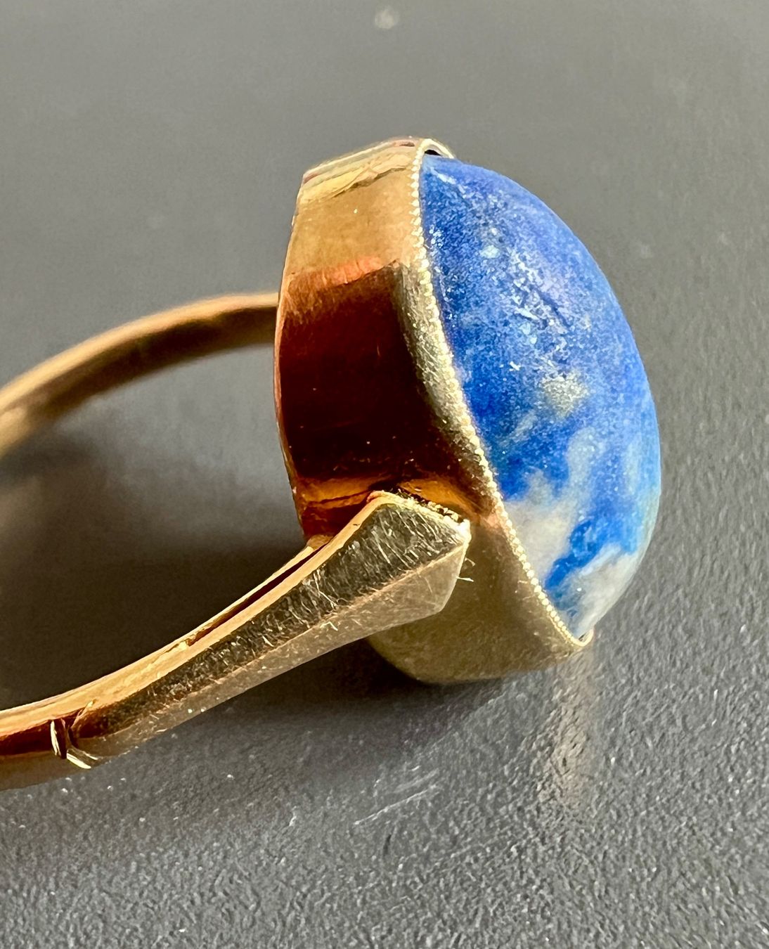 Ringe: Gold-Ring 9K mit blauem Stein – Gebraucht aus Chur von Penting1935 6