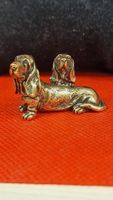 Antike Hunde-Figur aus Messing, tolles Sammlerstück!