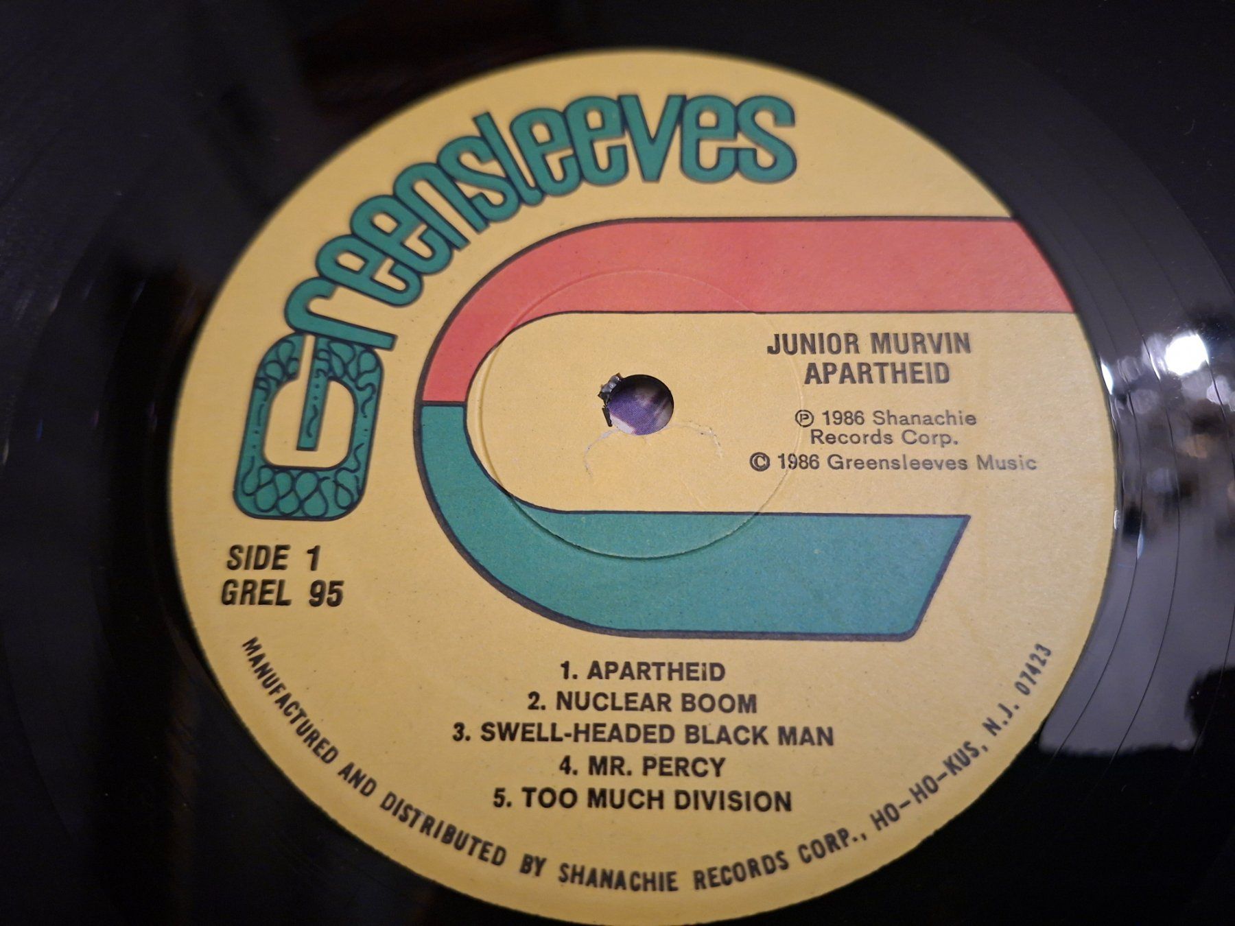 Dischi in vinile: Reggae LP - Junior Murvin - Apartheid - 1986 – Usato da Bernex venduto da Wannabehasbeen01 2