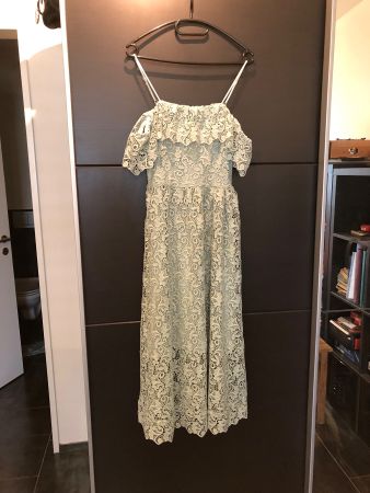 Spitzenkleid Helltürkis, Grösse 34