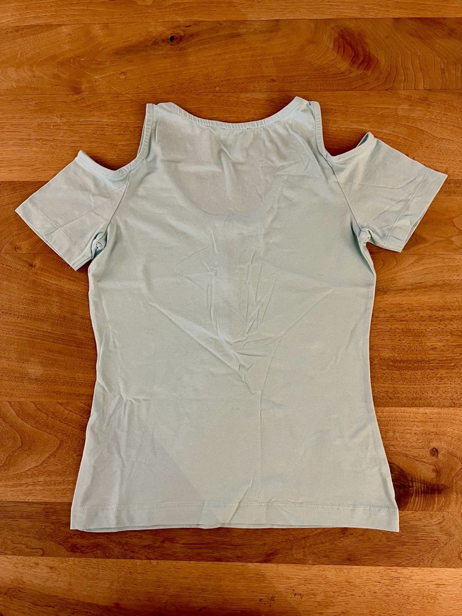 Tops: Green/blue cold shoulder top with zipper – Neu und originalverpackt aus Adliswil von avatar83 1