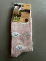 DAMEN SOCKEN/WOLLSOCKEN - ROSAROT - GRÖSSE 35-41 - NEU
