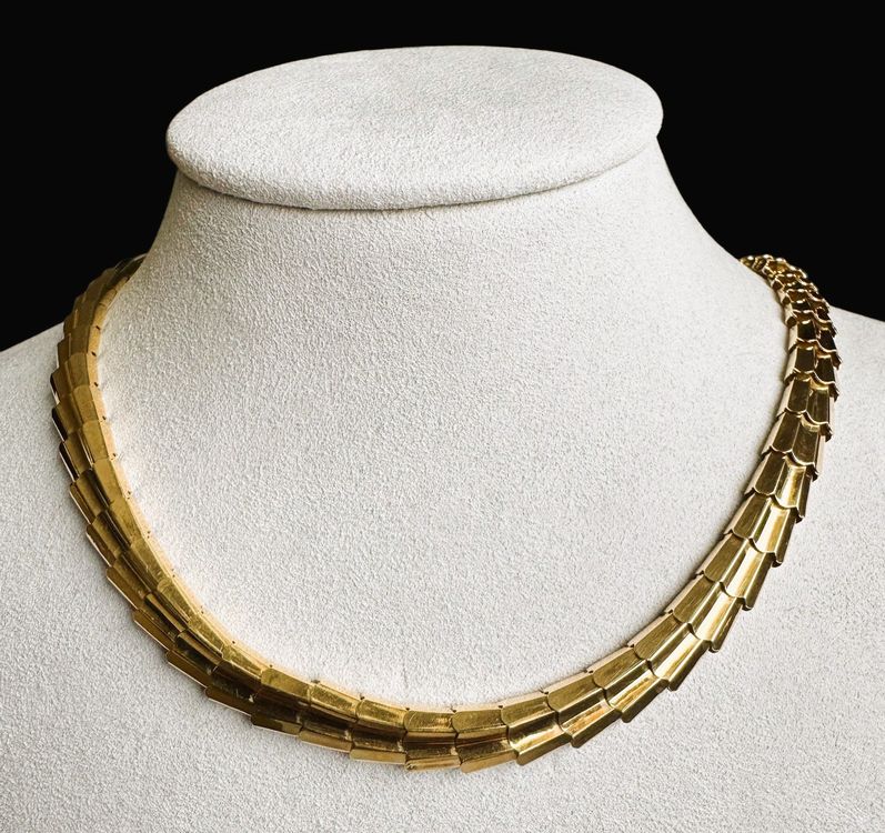 Elegante Vintage Gold Halskette, 750er Gold, Top Zustand! 1