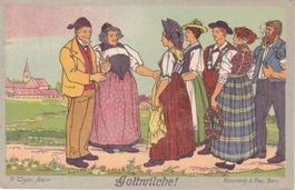 Offizielle Künstler-Postkarte Schweiz.Landesausstellung Bern