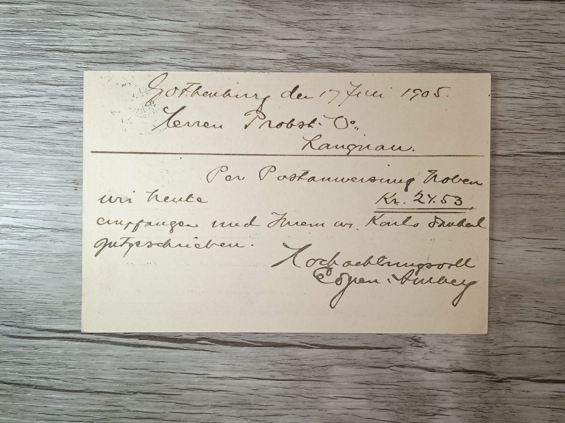 Tutti i francobolli: TR48 Carte Postale + Timbre Suede 1905 – Usato da Cousset venduto da Patrick_Collections 1