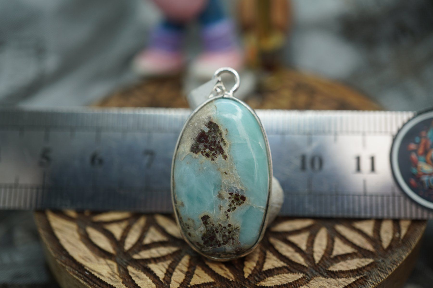 Ciondoli: Larimar oval     Anhänger   ab  1.- – Nuovo e nell'imballaggio originale da Eschenbach SG venduto da topstone 4