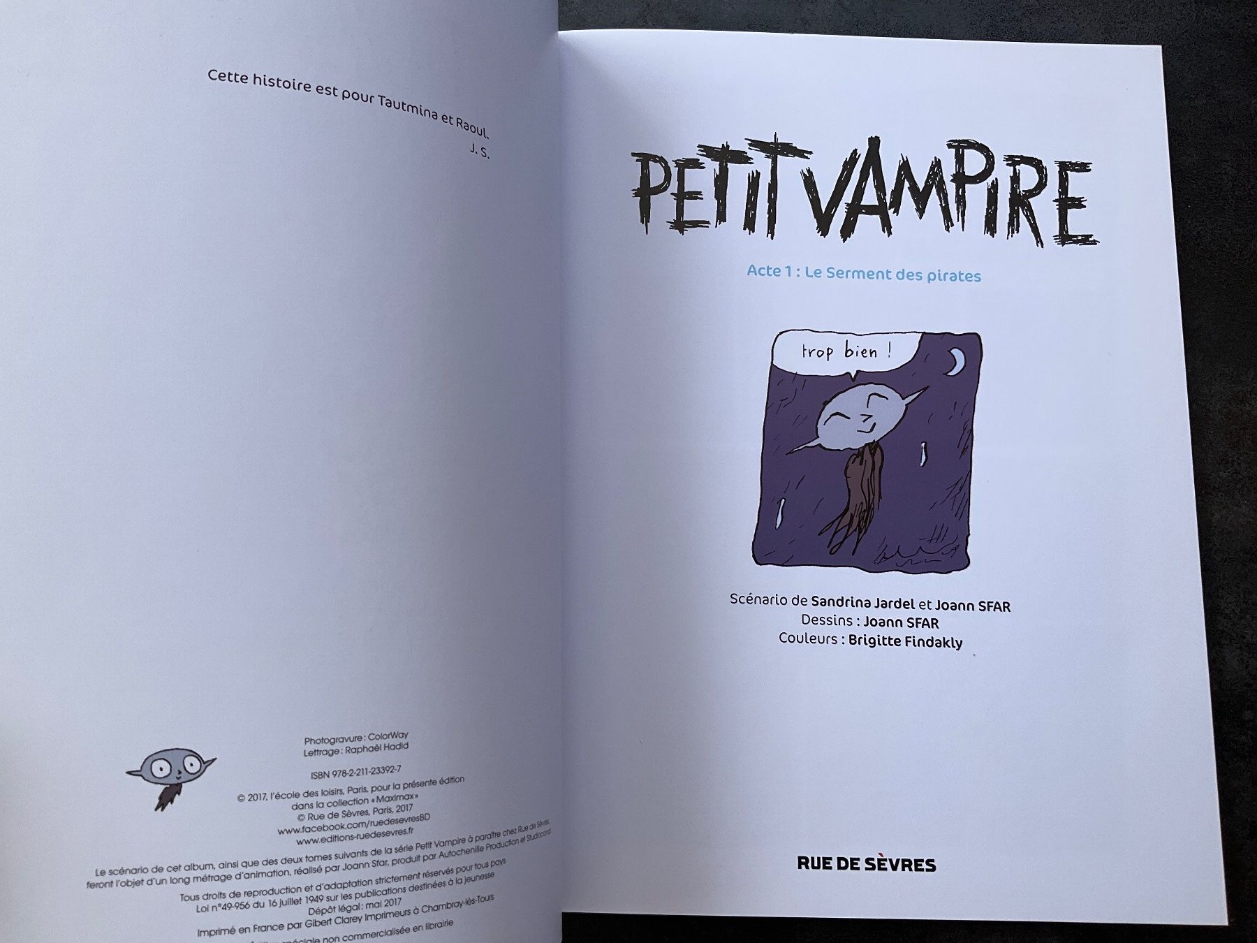 Fumetti: BD Petit Vampire - Acte 1 : Le Serment des pirates - Joan... – Usato da Avenches venduto da Lactobacille 2