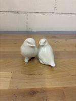 Weisse Vögel aus Porzellan, Deko, top Zustand 