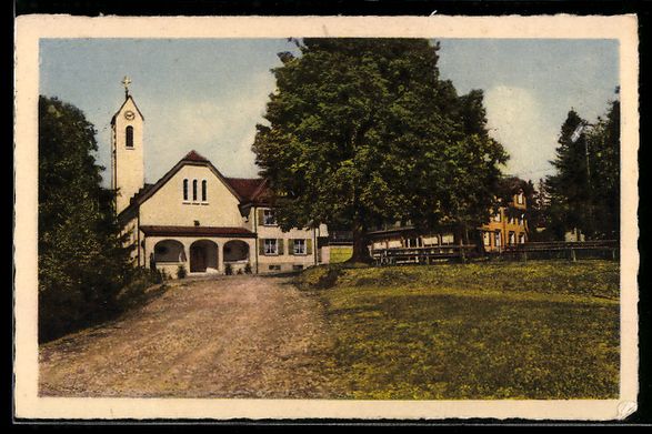 Cartoline postali: AK Kirchberg /SG, Wallfahrtskirche St. Iddaburg – Usato da Berlin venduto da bartko-reher