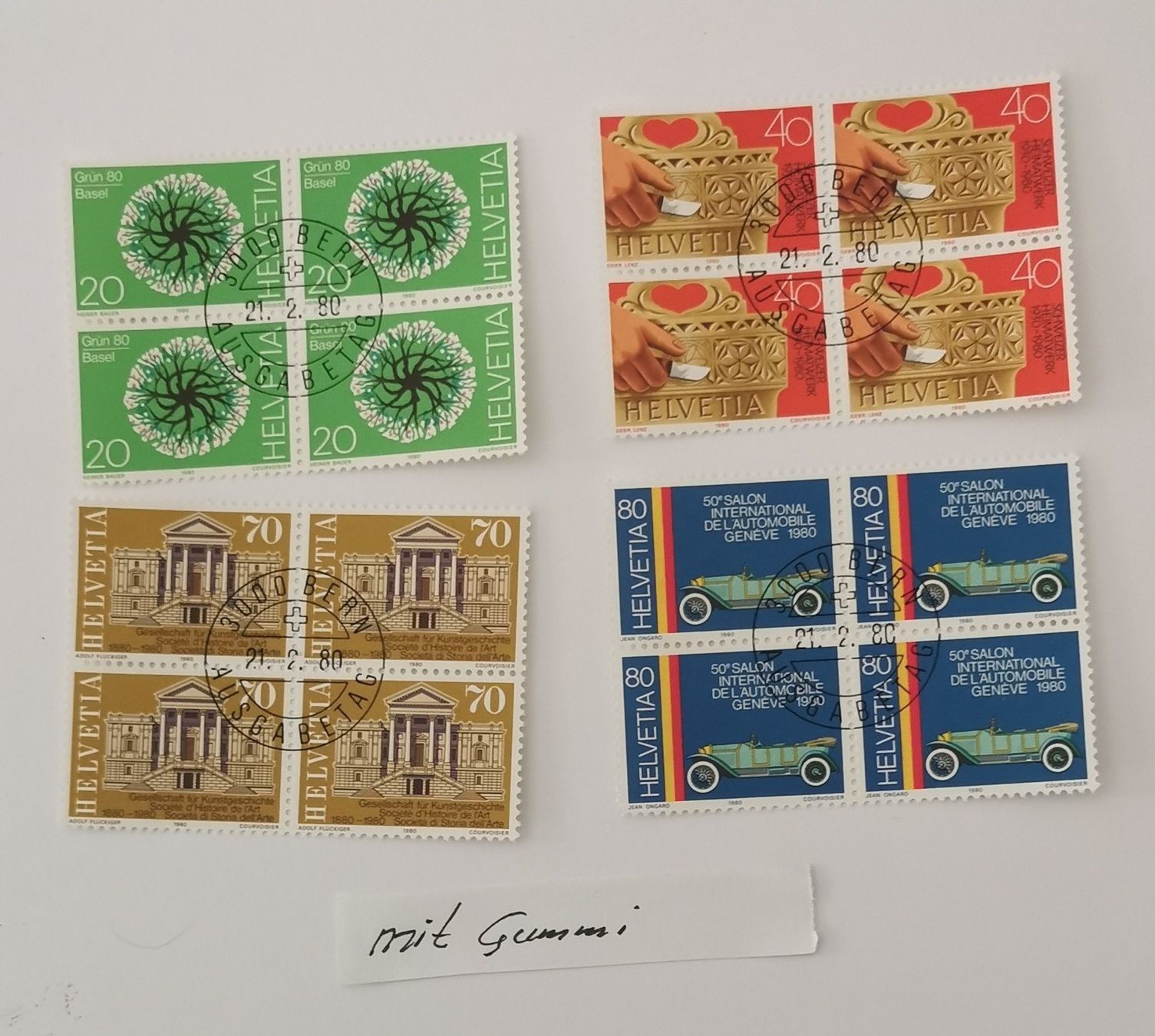 Tous les timbres: 1980 – Neuf (Voir description) à Aadorf par Chnorli-Furz