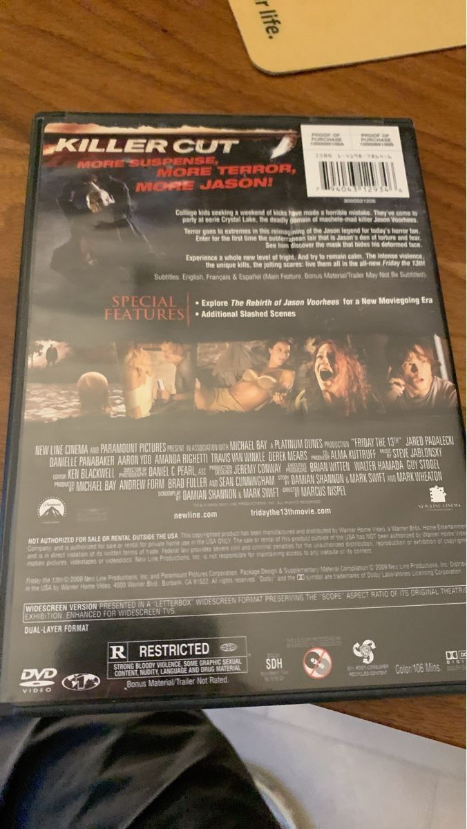 Tutti i DVDs: Friday the 13th - Killer Cut DVD - Horror Classic! – Usato da Dübendorf venduto da Ekamo