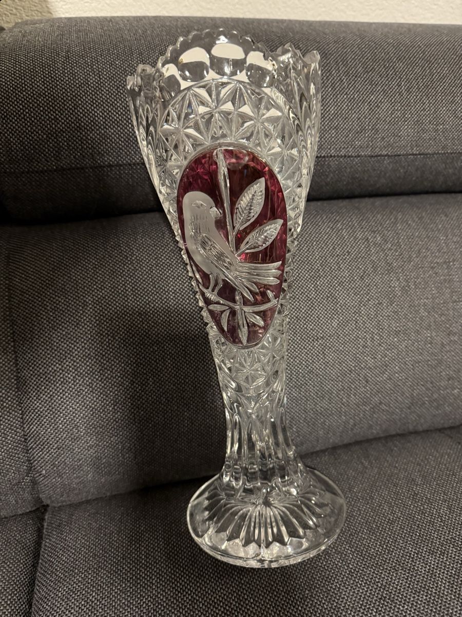Vasi & Recipienti: Bleikristallvase Hofbauer Red Byred Collection – Usato da Buchs SG venduto da and_d8tp 2