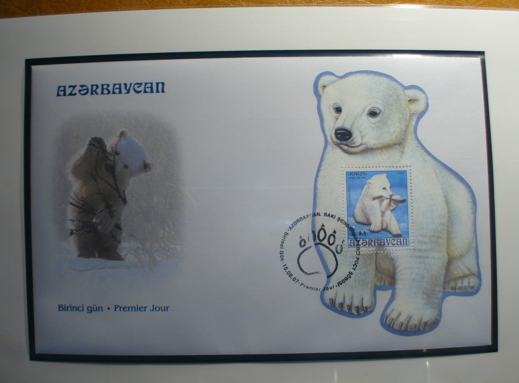Tous les timbres: Aserbeidschan, FDC Block Eisbär, 2007 – D'occasion à Niederwil AG par morostahu