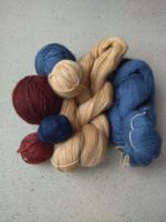 Strickgarn reine Wolle, handgesponnen