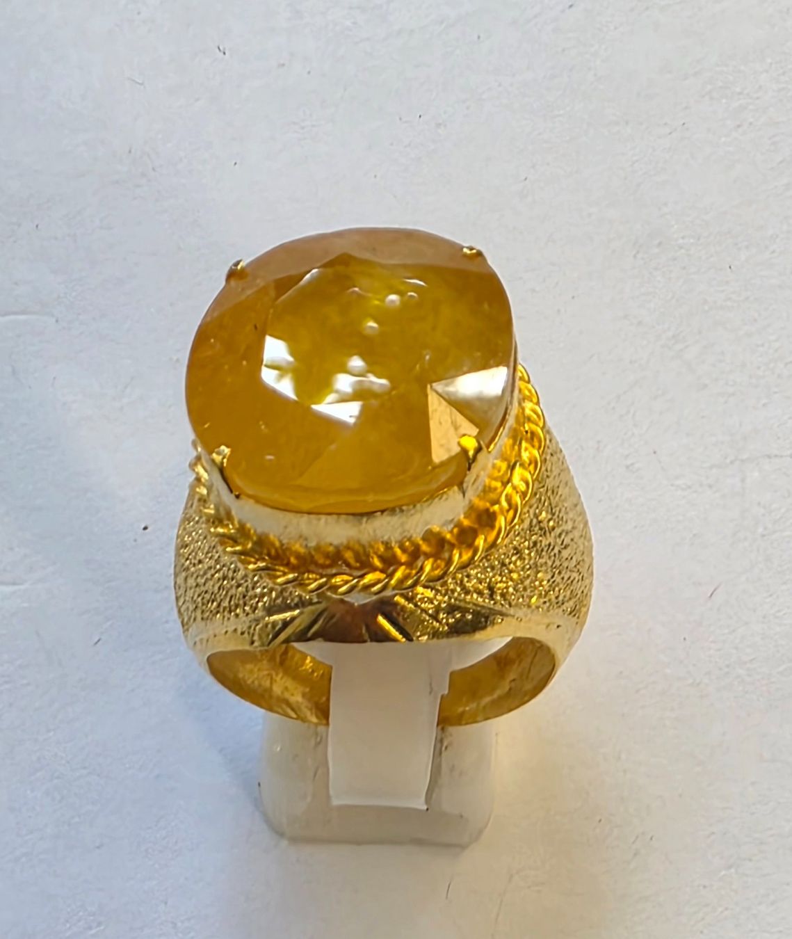 Anelli: Fingerring gelber Safir – Nuovo (secondo la descrizione) da Zürich venduto da ben_mn5h 8