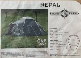 ONE-TOUCH-2-Personen Zelt "Nepal Discovery Trek"