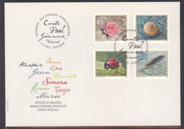 FDC, 2015, Sondermarken Spezielle Anlässe (Nr. 1563–1566)
