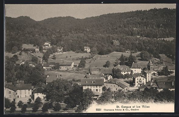 Ansichtskarten: AK St. Cergue, Panorama et les Villas – Gebraucht aus Berlin von bartko-reher
