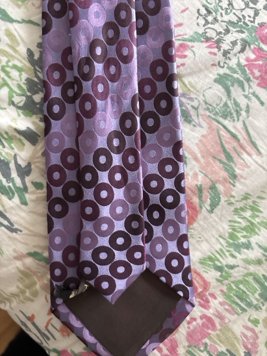 Cravatte: Luxury Tie John Lewis Purple Patterned Hand Made Accessory – Usato da Basel venduto da sid160 3