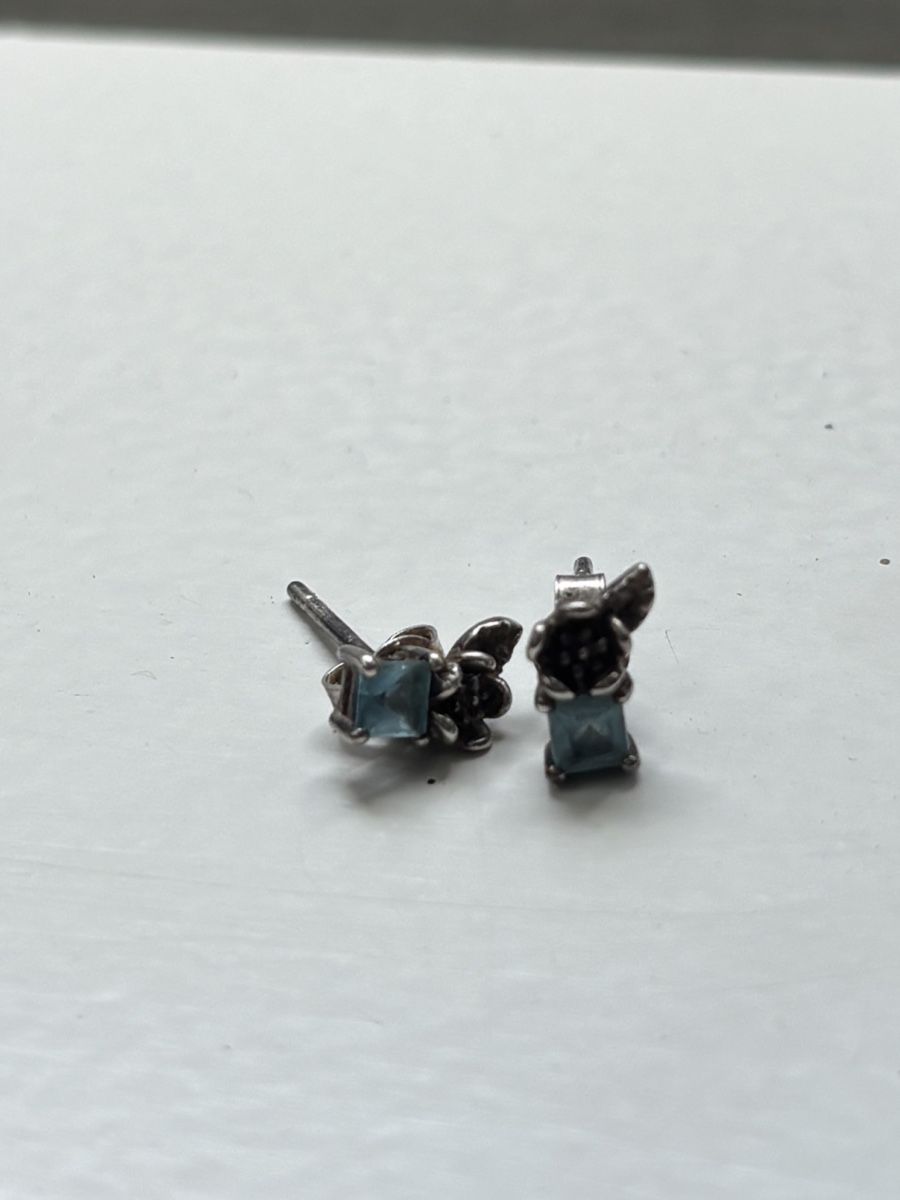 Orecchini pendenti & Orecchini a lobo: Blue ROCK GARDEN TOPAZ EARRINGS SILVER GEM – Usato da Zürich venduto da Rochfordevelyn 4