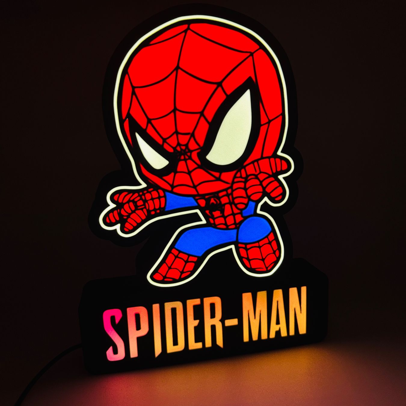 Lampade: Lightbox lampe led SPIDER MAN RGB – Nuovo (secondo la descrizione) da Vicques venduto da PAMB3D 4