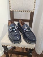 Perini Lackleder Loafers Gr. 37.5mit Schmuck-Steinen ✨