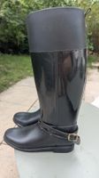 Bottes de pluie caoutchouc noires taille 39 bon état