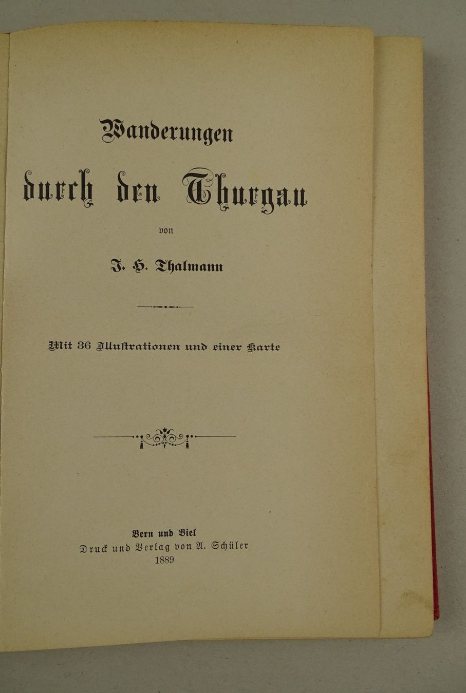 Libri: WANDERUNGEN DURCH DEN THURGAU, 1889 – Usato da Grüningen venduto da Kartensammler 3