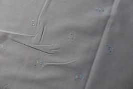 Vorhangstoff St. Galler Stickerei weiss  - 100 x 150 cm